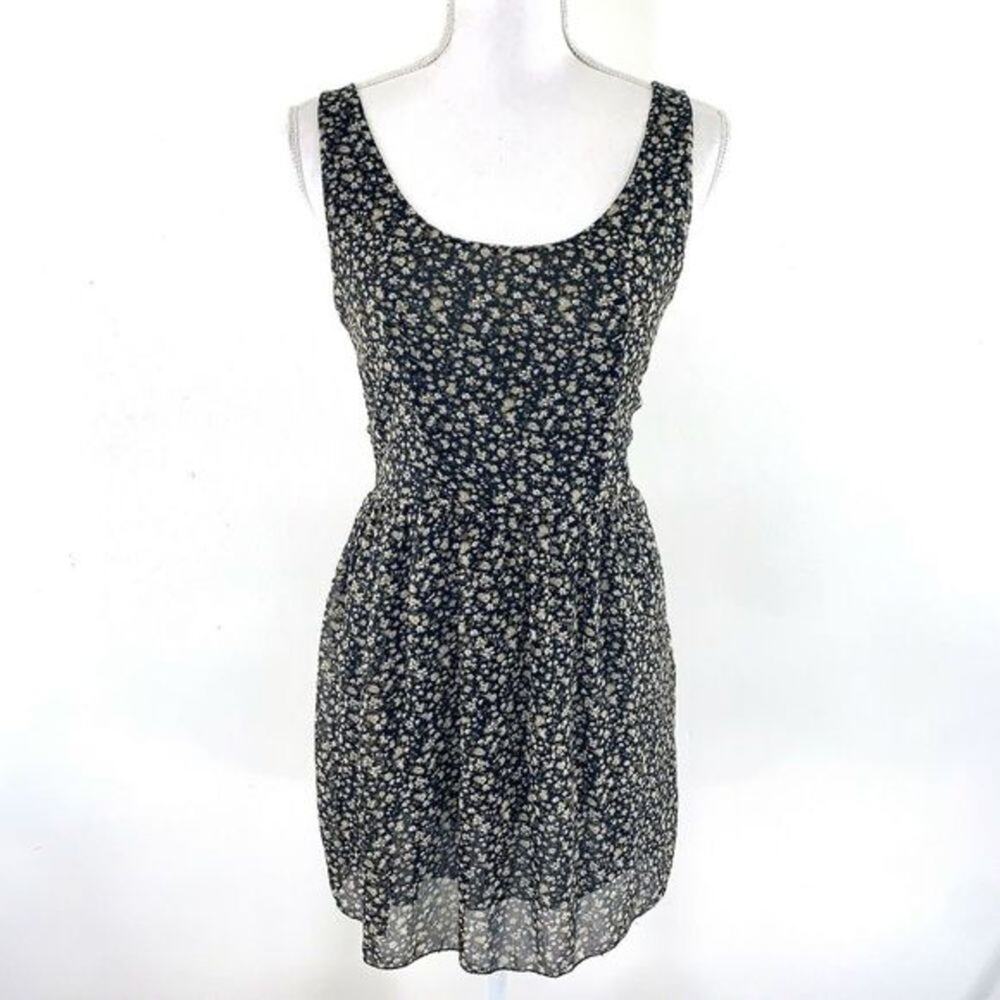 BRANDY MELVILLE Floral Open Back Fit &‎ Flare Dress OS
